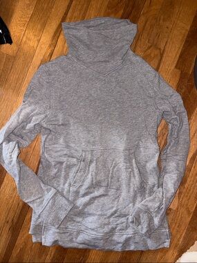 lululemon athletica Light Gray Cowl Neck Pullover